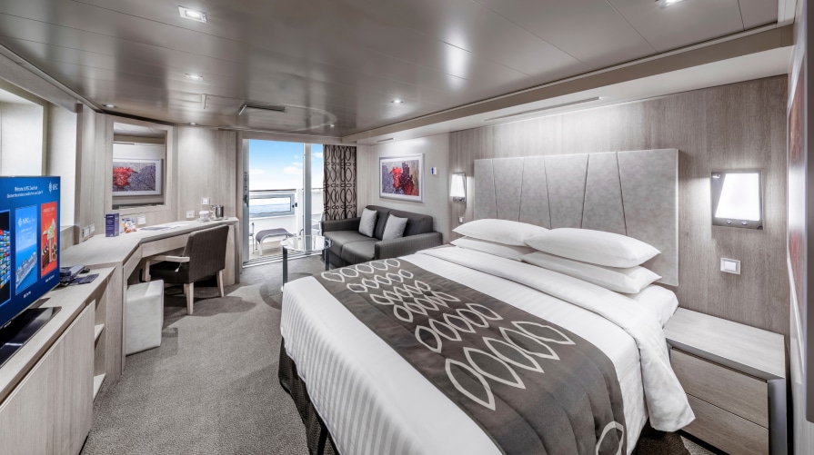 Suite stateroom on MSC Seascape Suite stateroom on MSC Seascape